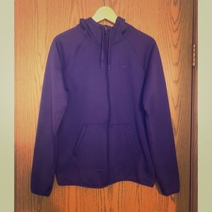 💜Nike therma fit purple zip up jacket hoodie